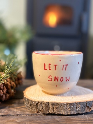 Kubek bez ucha 250ml Let it snow